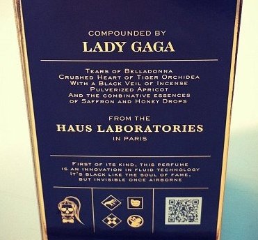 Lady Gaga box perfume