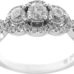 Halo Diamond Engagement Ring black friday