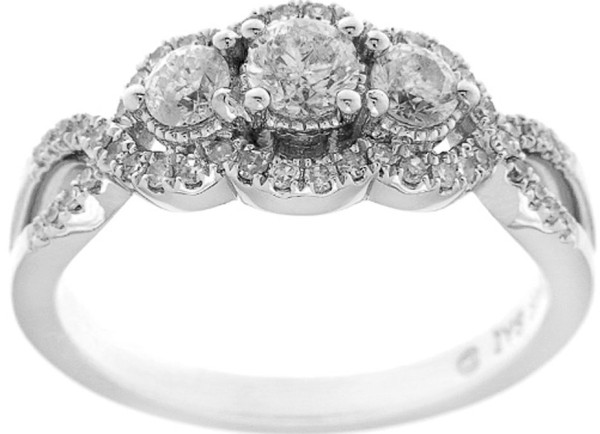 Halo Diamond Engagement Ring black friday