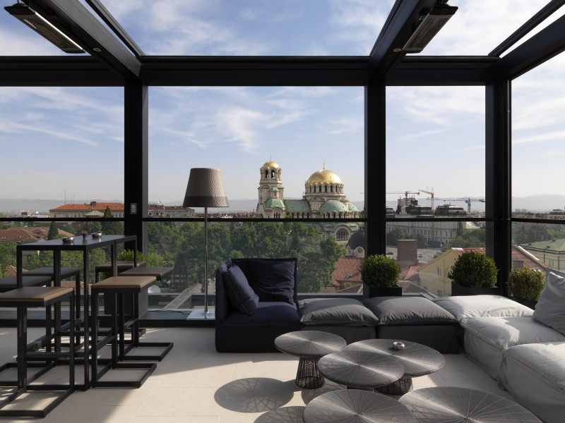 Hotel Sense Sofia rooftop bar
