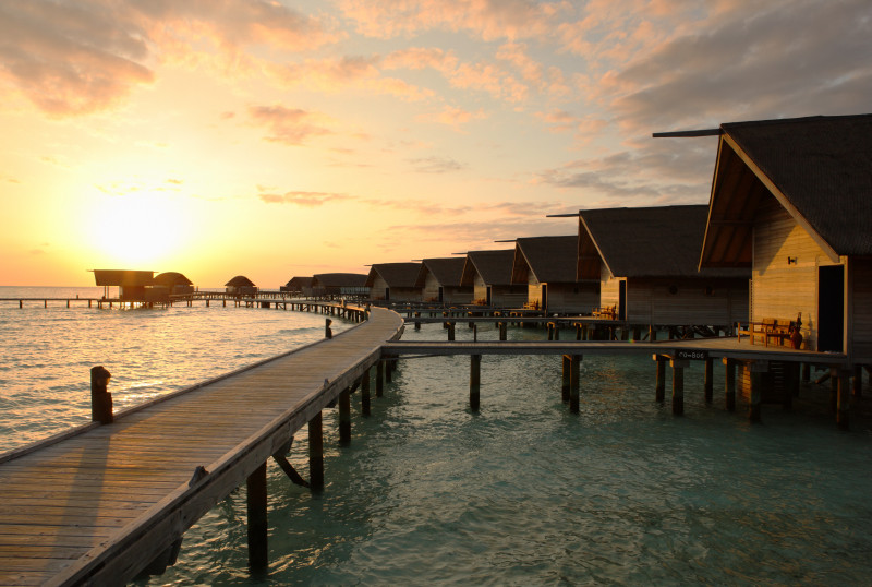 Cocoa Island by COMO Maldives sunset