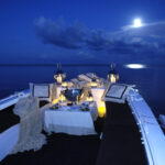 Nomade Yachting by Bora Bora Cruises diner on the water