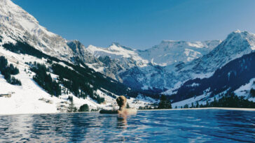 Cambrian Hotel Adelboden Switzerland infinite pool