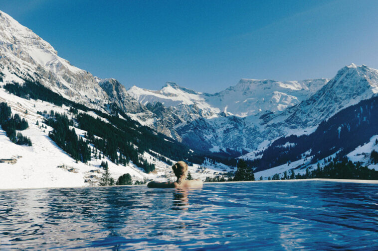 Cambrian Hotel Adelboden Switzerland infinite pool