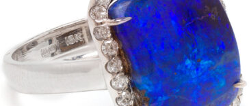 18k white gold ring from Kimberly McDonald side view